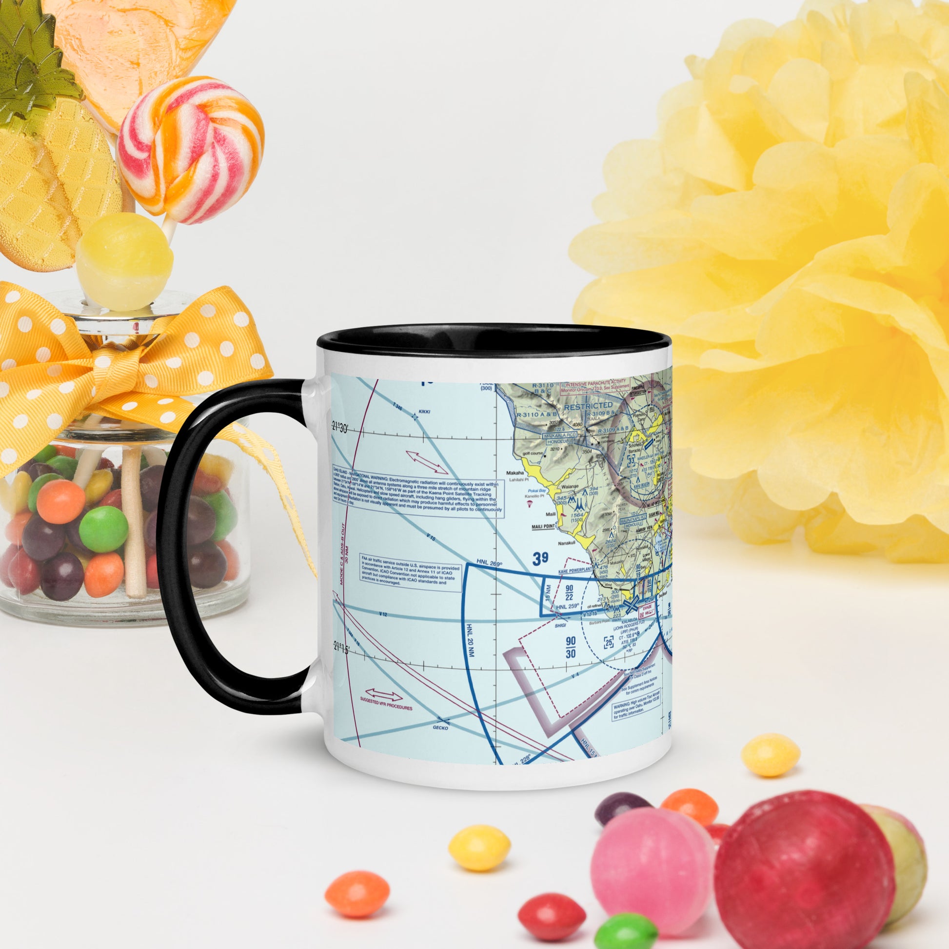 Honolulu Sectional Chart 11 oz. mug with color inside