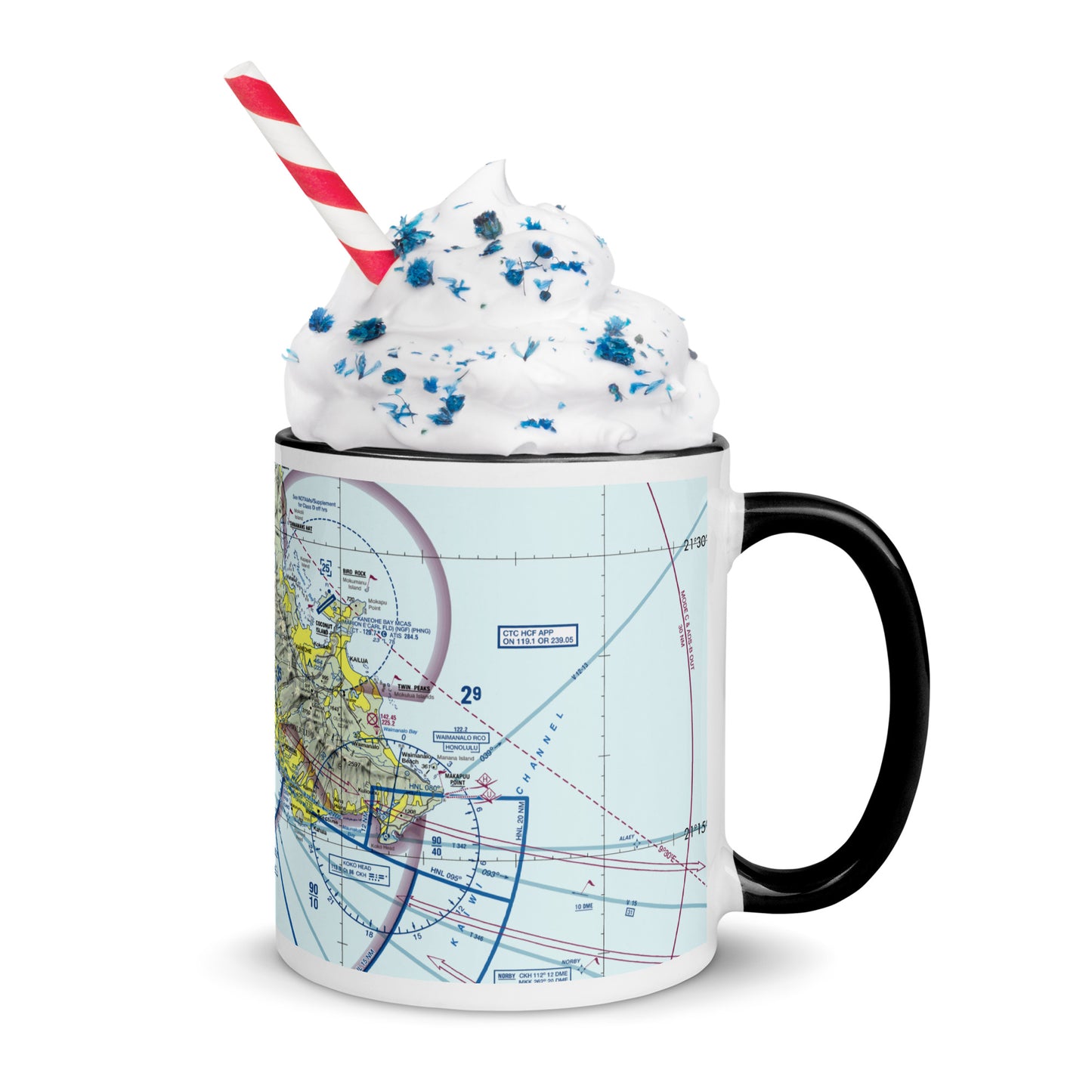 Honolulu Sectional Chart 11 oz. mug with color inside