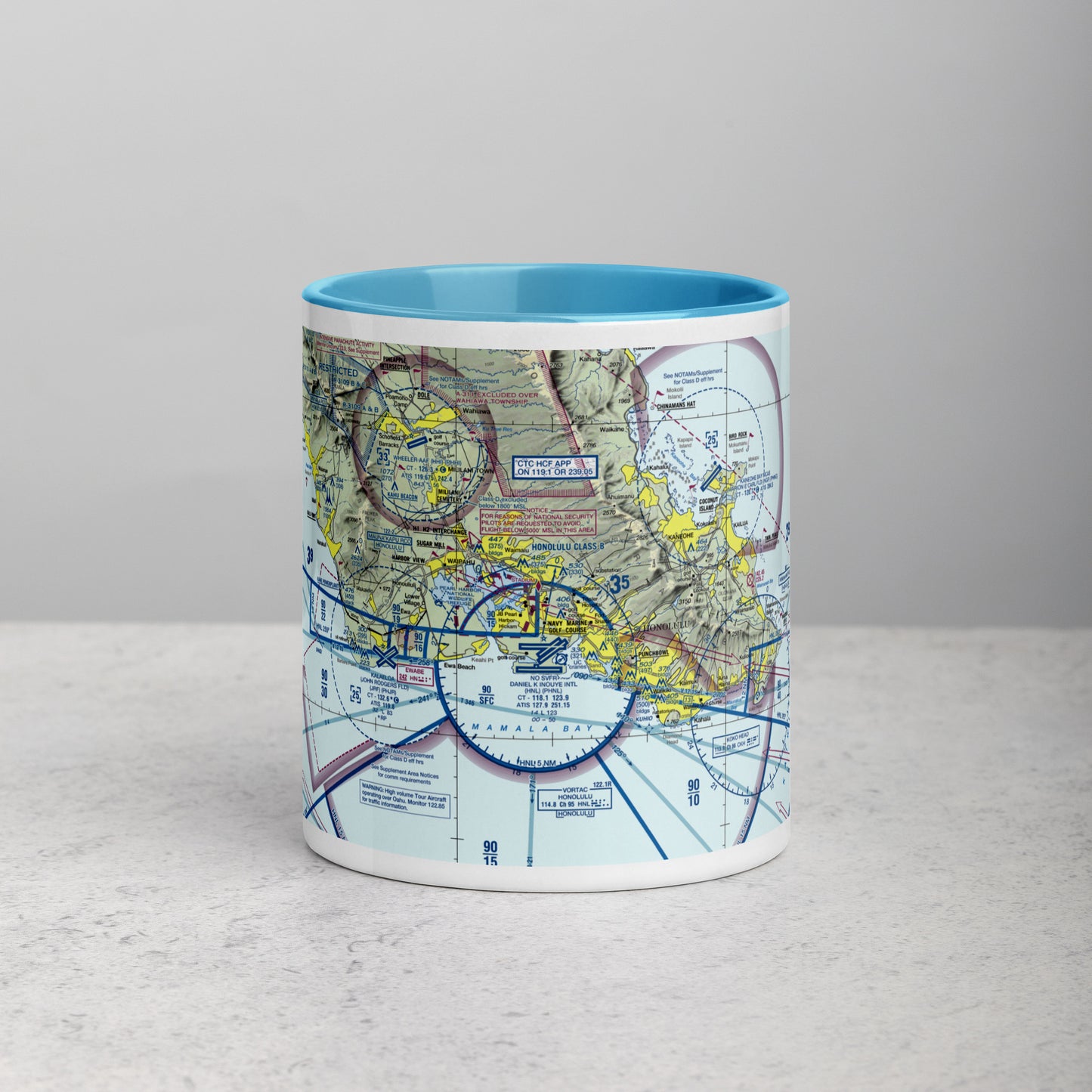 Honolulu Sectional Chart 11 oz. mug with color inside