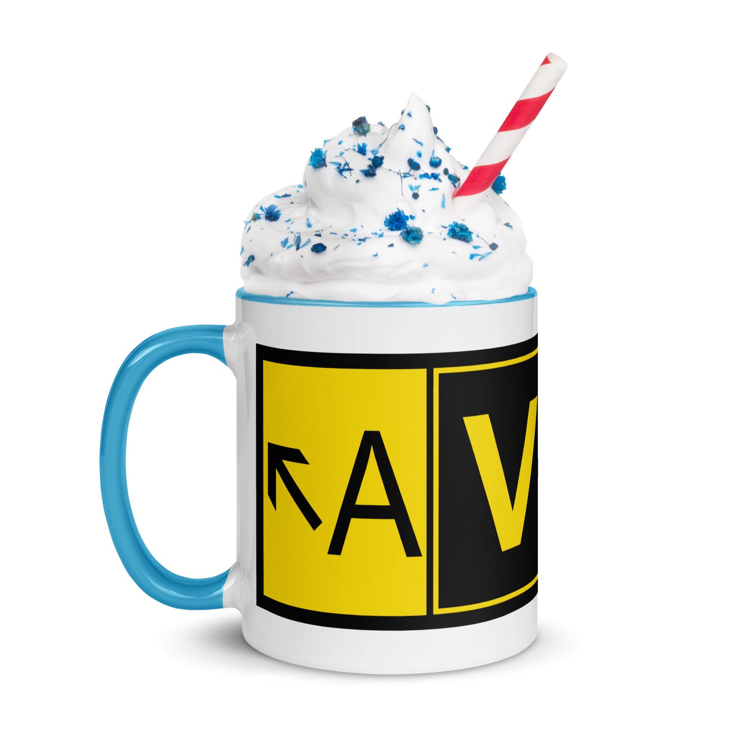 Aviatrix 11 oz. mug with color inside