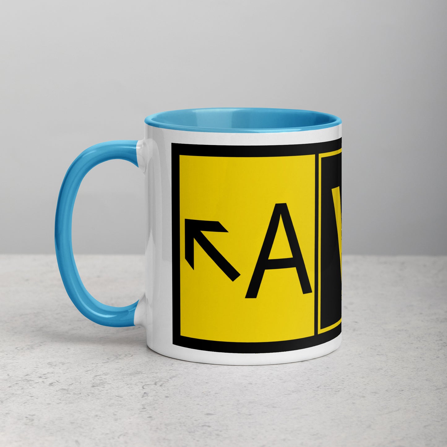 Aviator 11 oz. mug with color inside