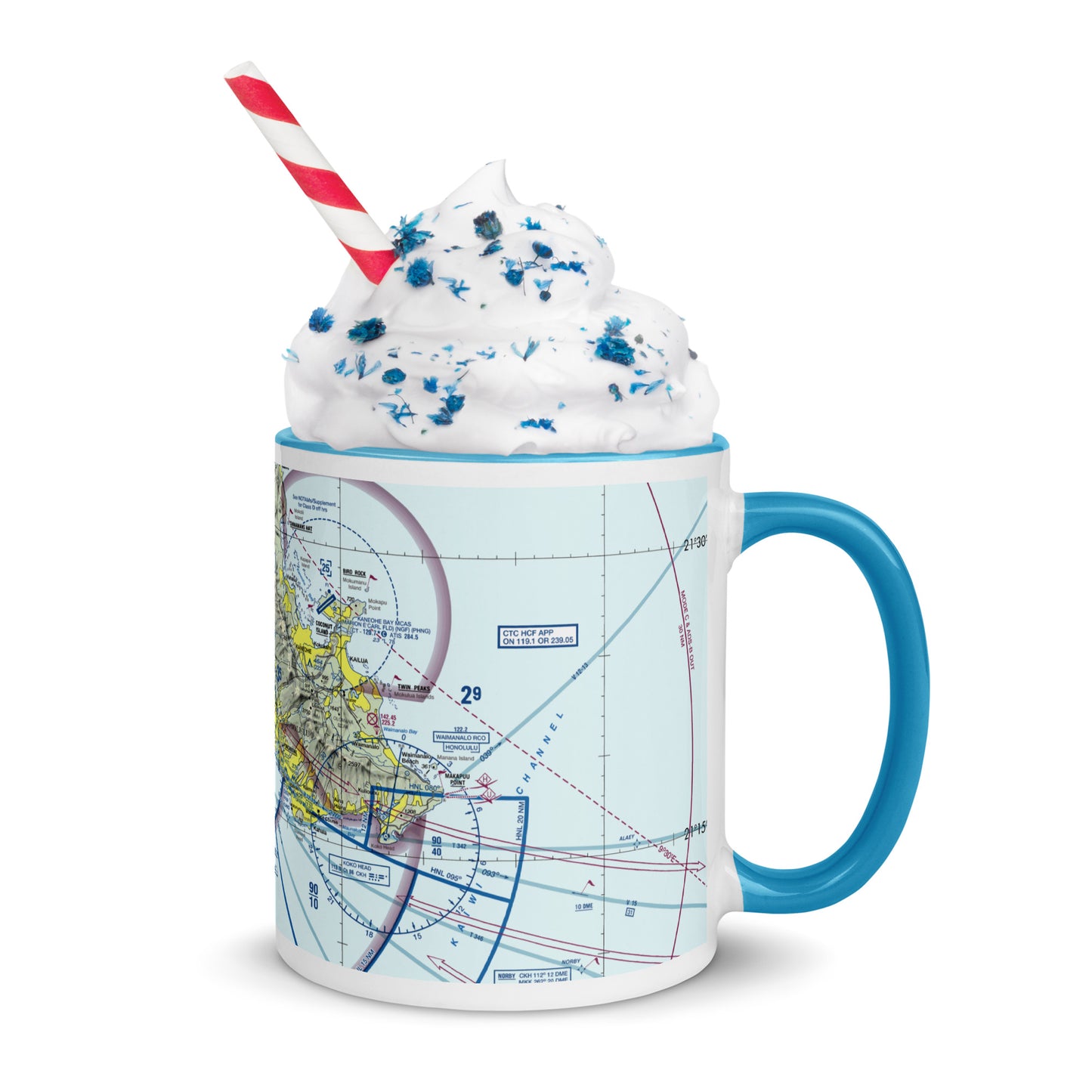 Honolulu Sectional Chart 11 oz. mug with color inside