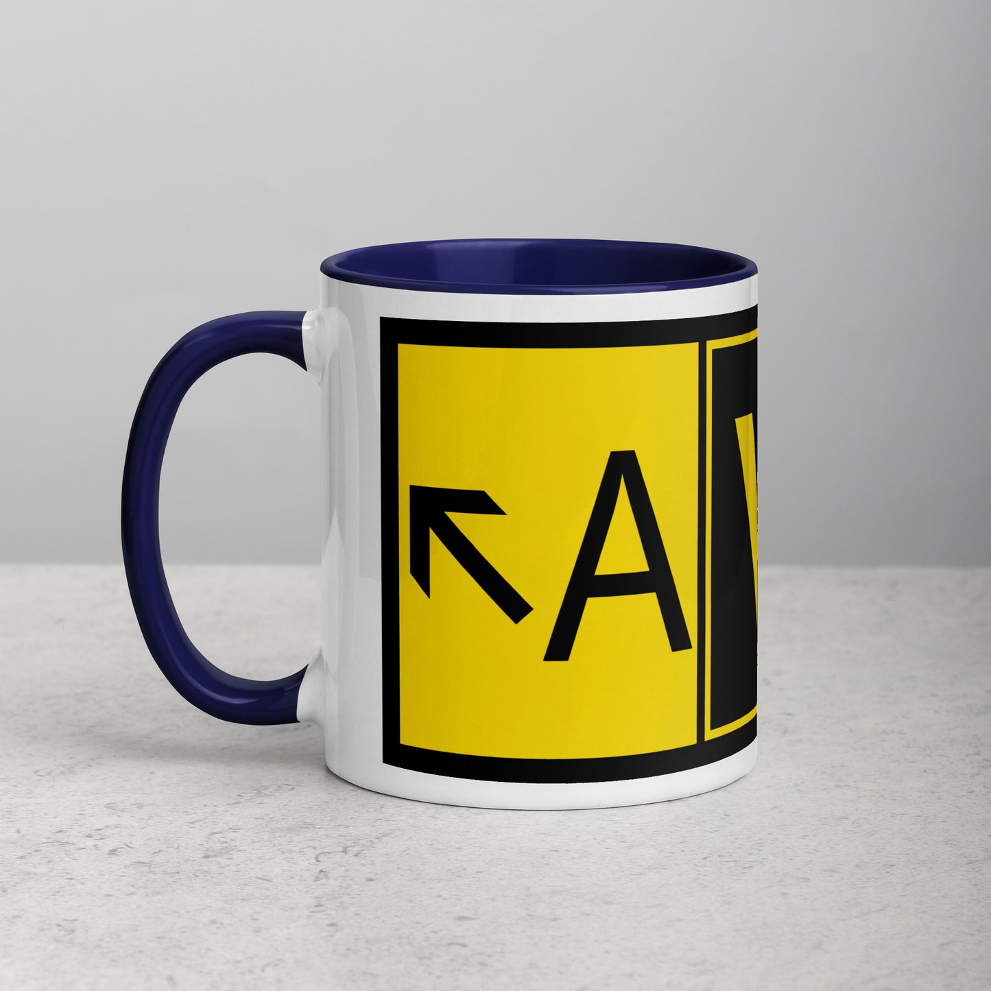 Aviator 11 oz. mug with color inside