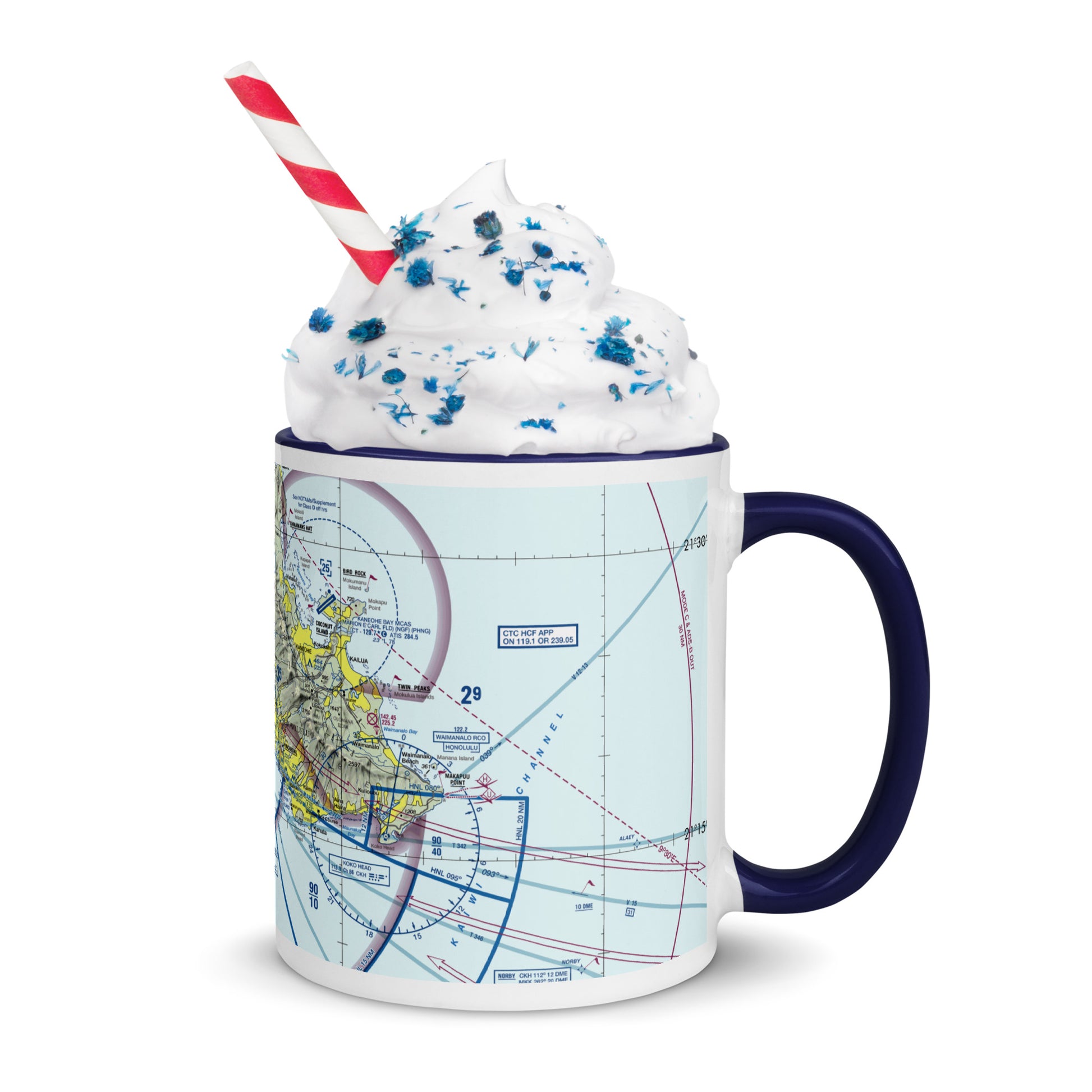 Honolulu Sectional Chart 11 oz. mug with color inside