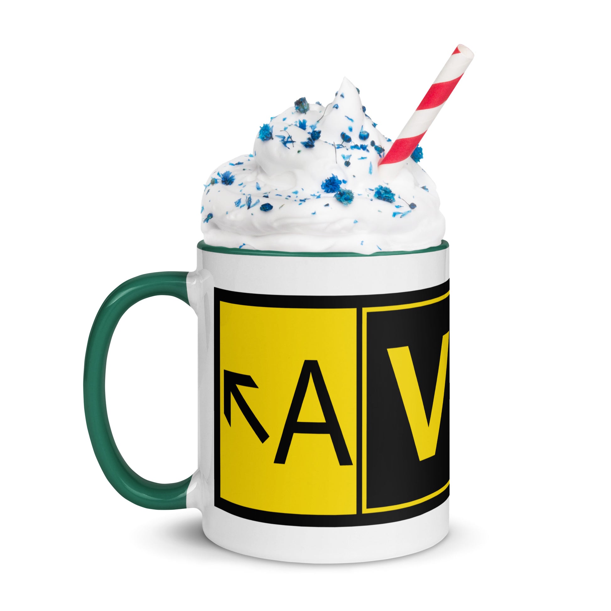 Aviatrix 11 oz. mug with color inside