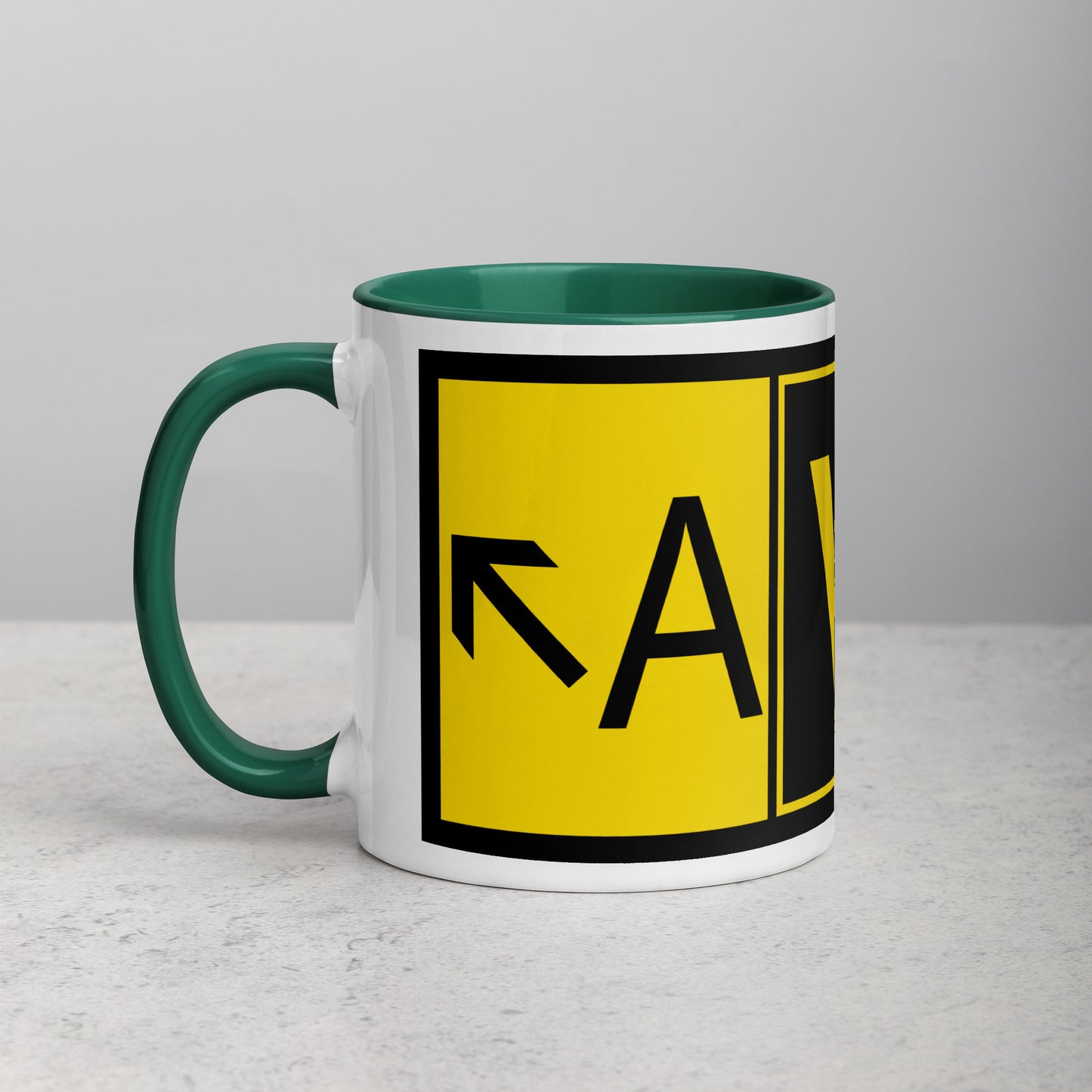 Aviator 11 oz. mug with color inside