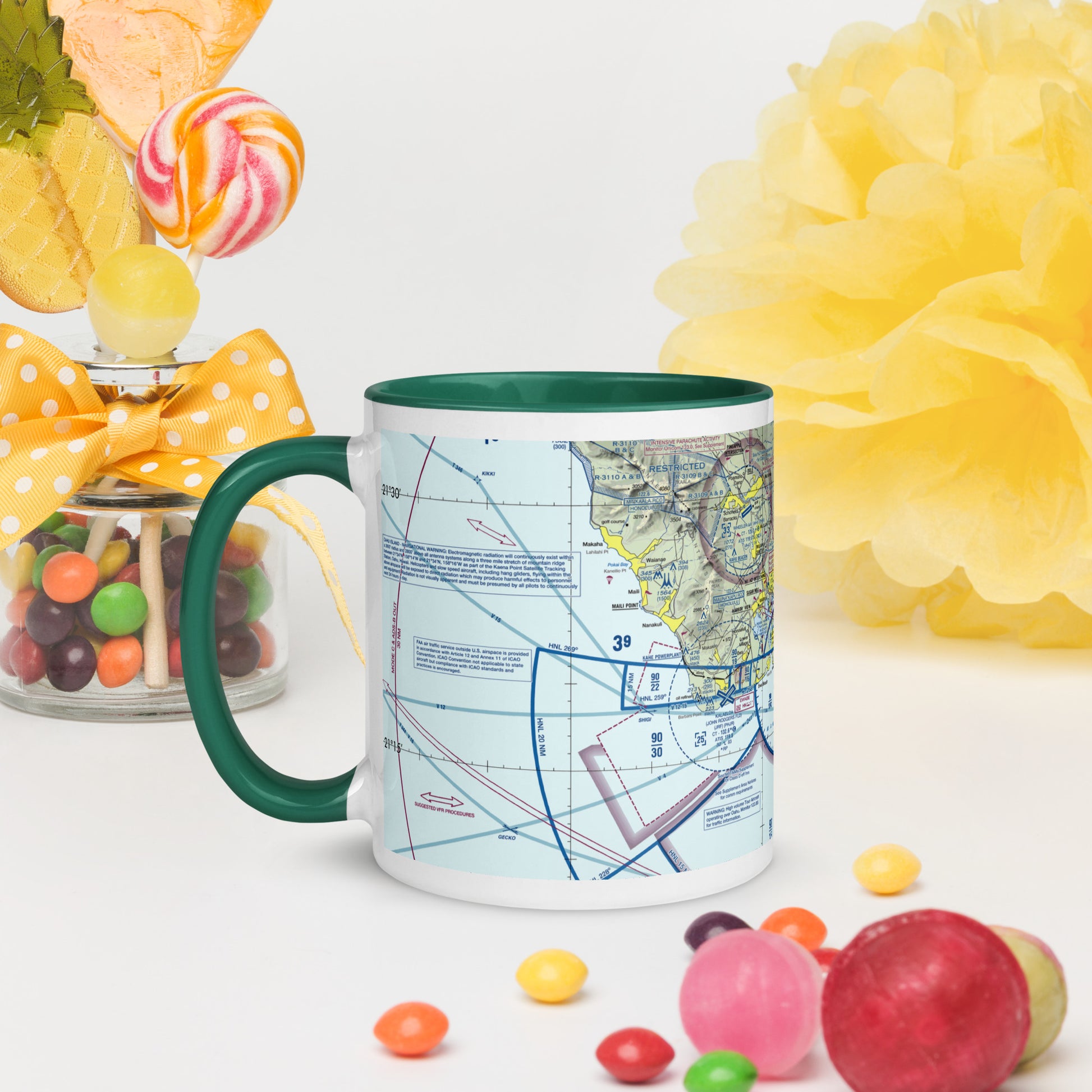 Honolulu Sectional Chart 11 oz. mug with color inside