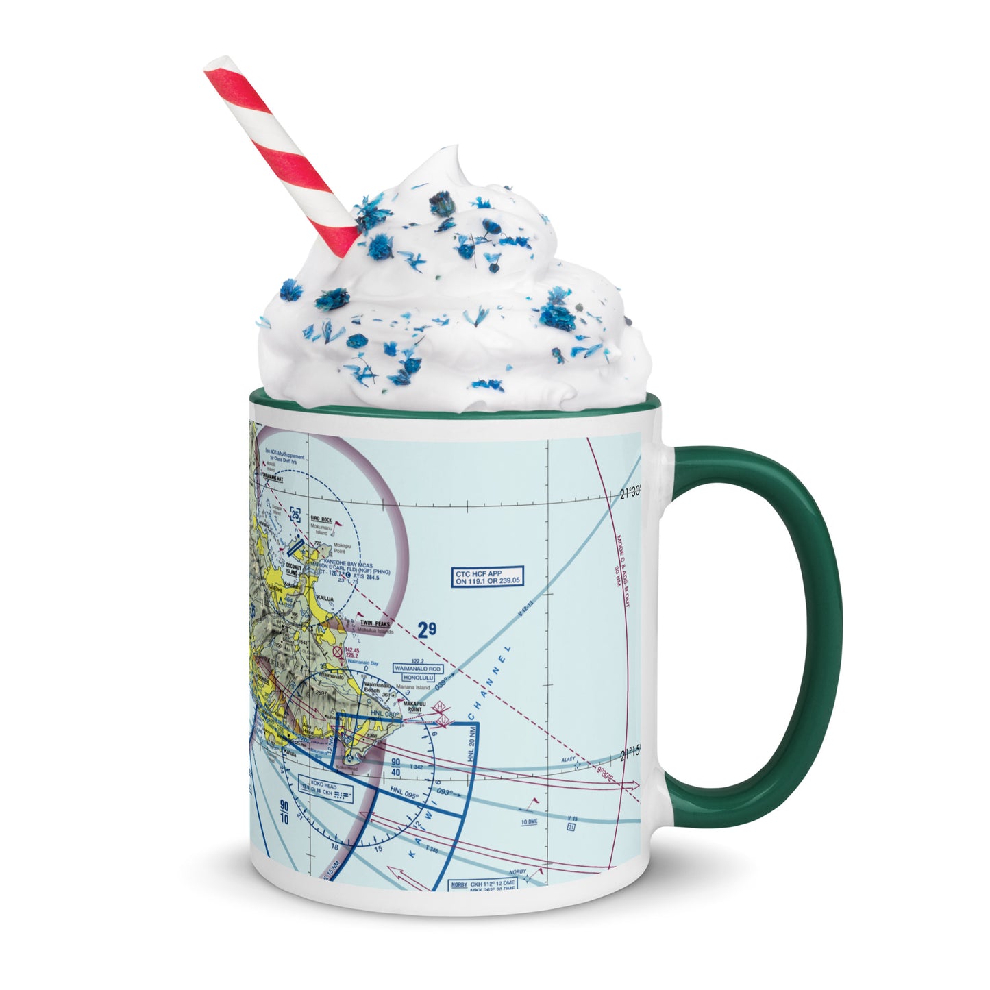 Honolulu Sectional Chart 11 oz. mug with color inside