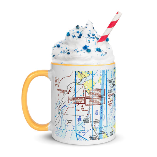 Seattle Flyway Chart 11 oz. mug with color inside