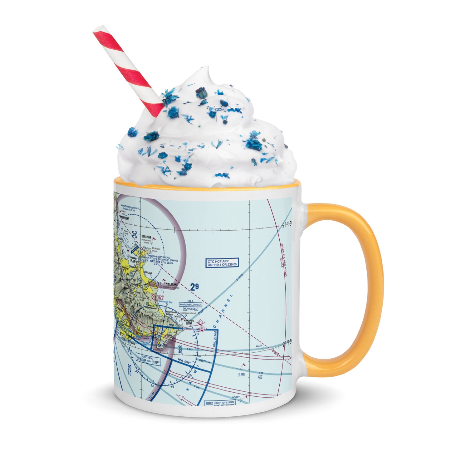 Honolulu Sectional Chart 11 oz. mug with color inside
