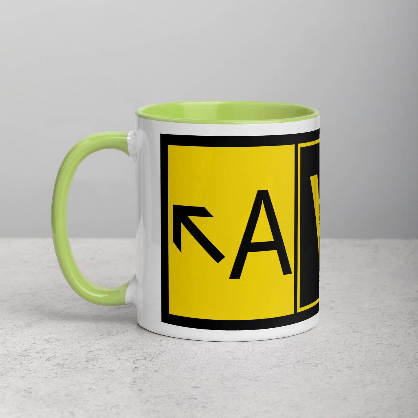 Aviator 11 oz. mug with color inside