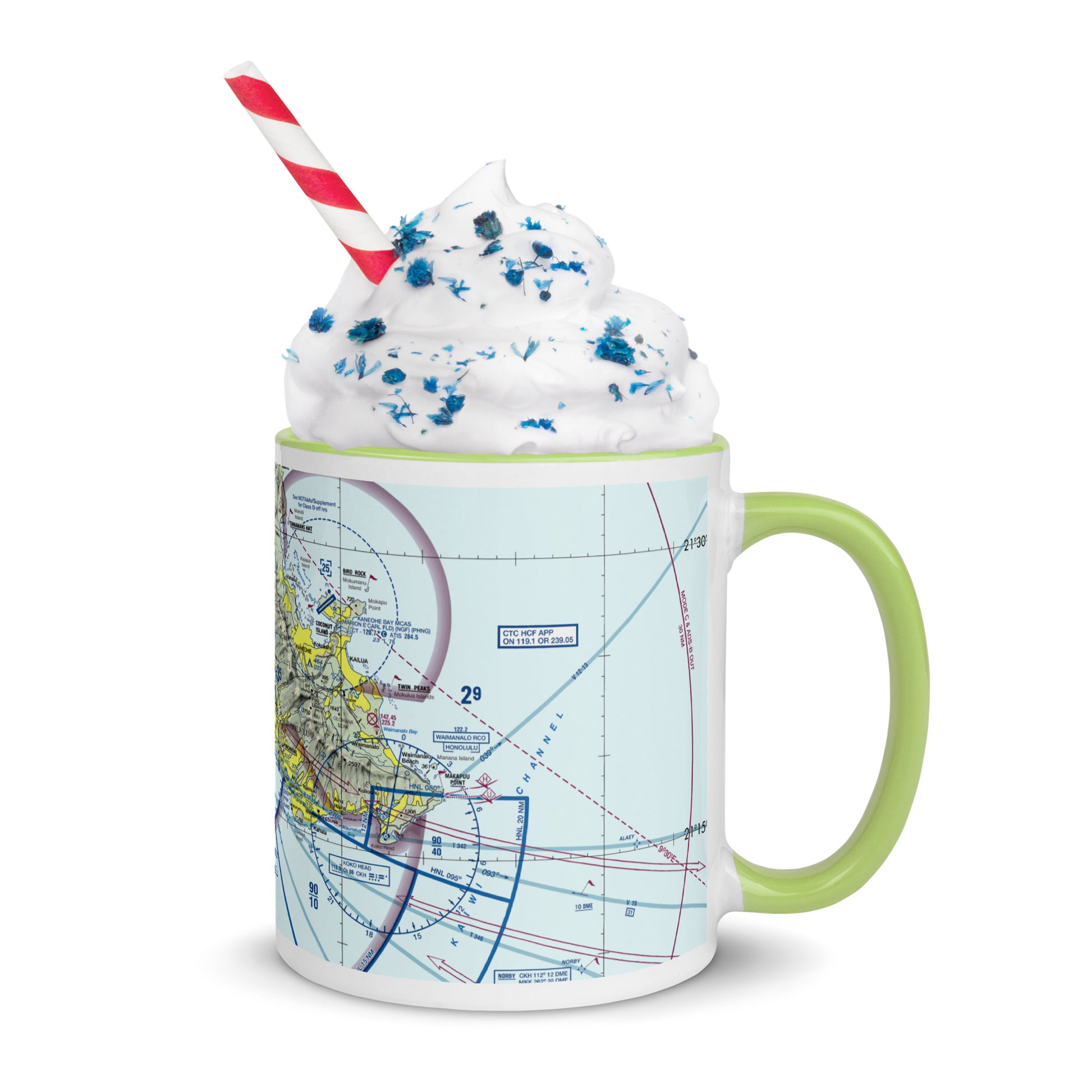 Honolulu Sectional Chart 11 oz. mug with color inside