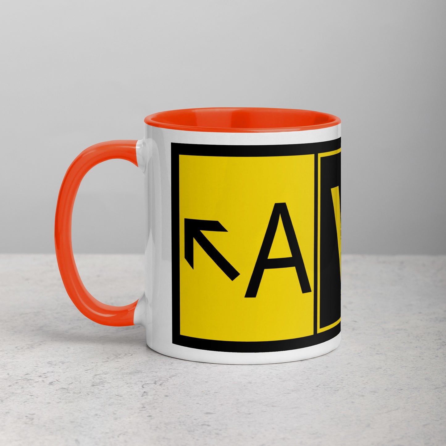 Aviator 11 oz. mug with color inside