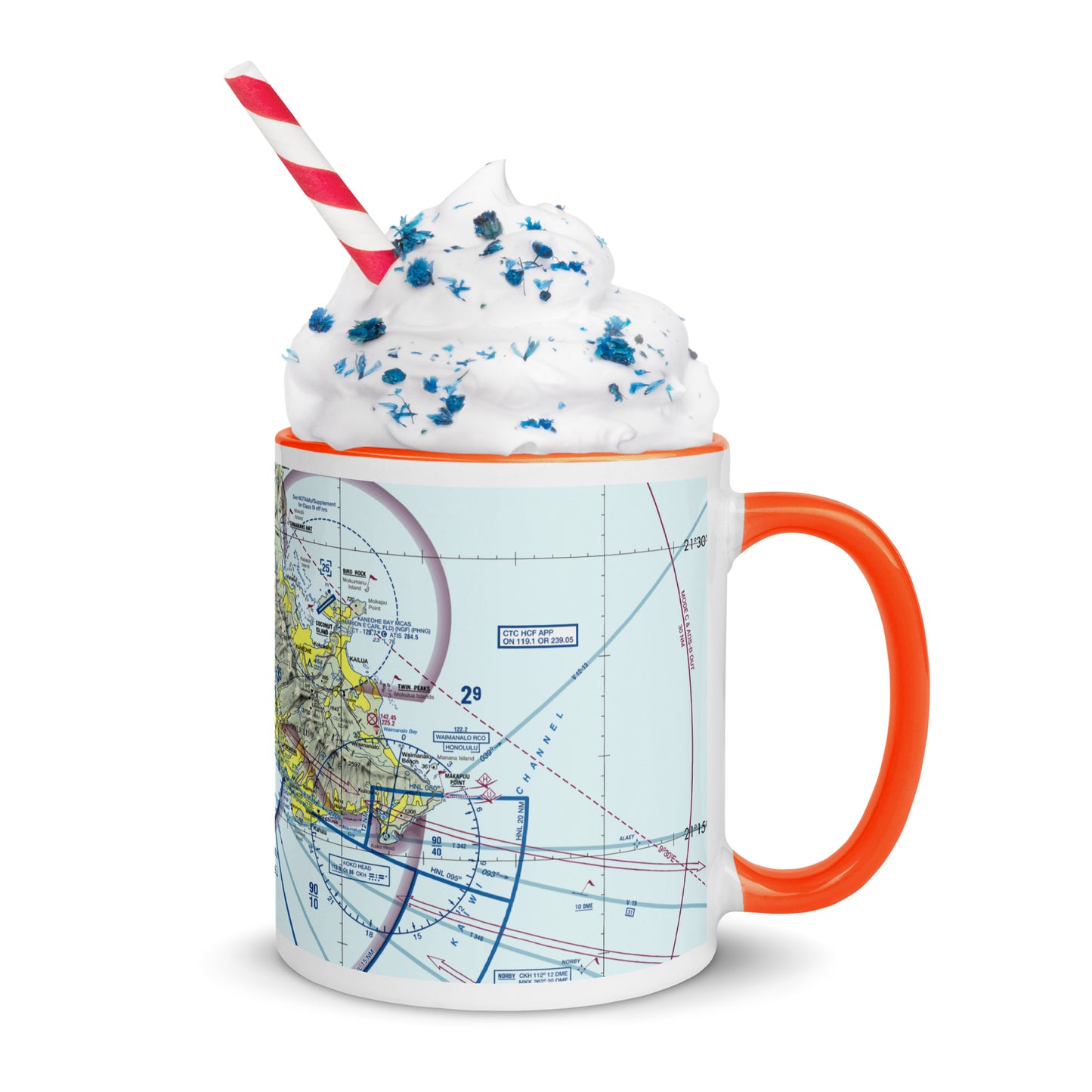 Honolulu Sectional Chart 11 oz. mug with color inside