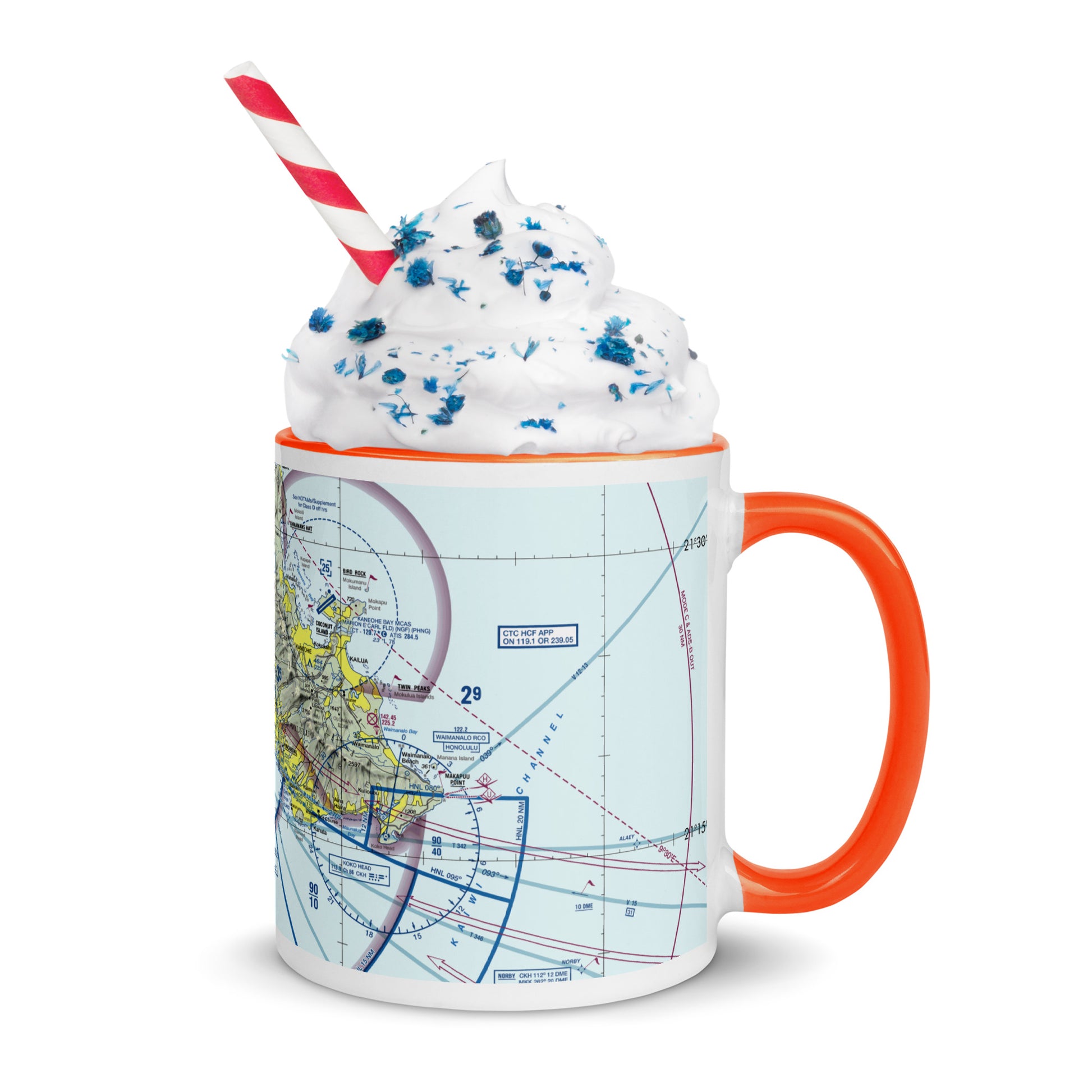 Honolulu Sectional Chart 11 oz. mug with color inside