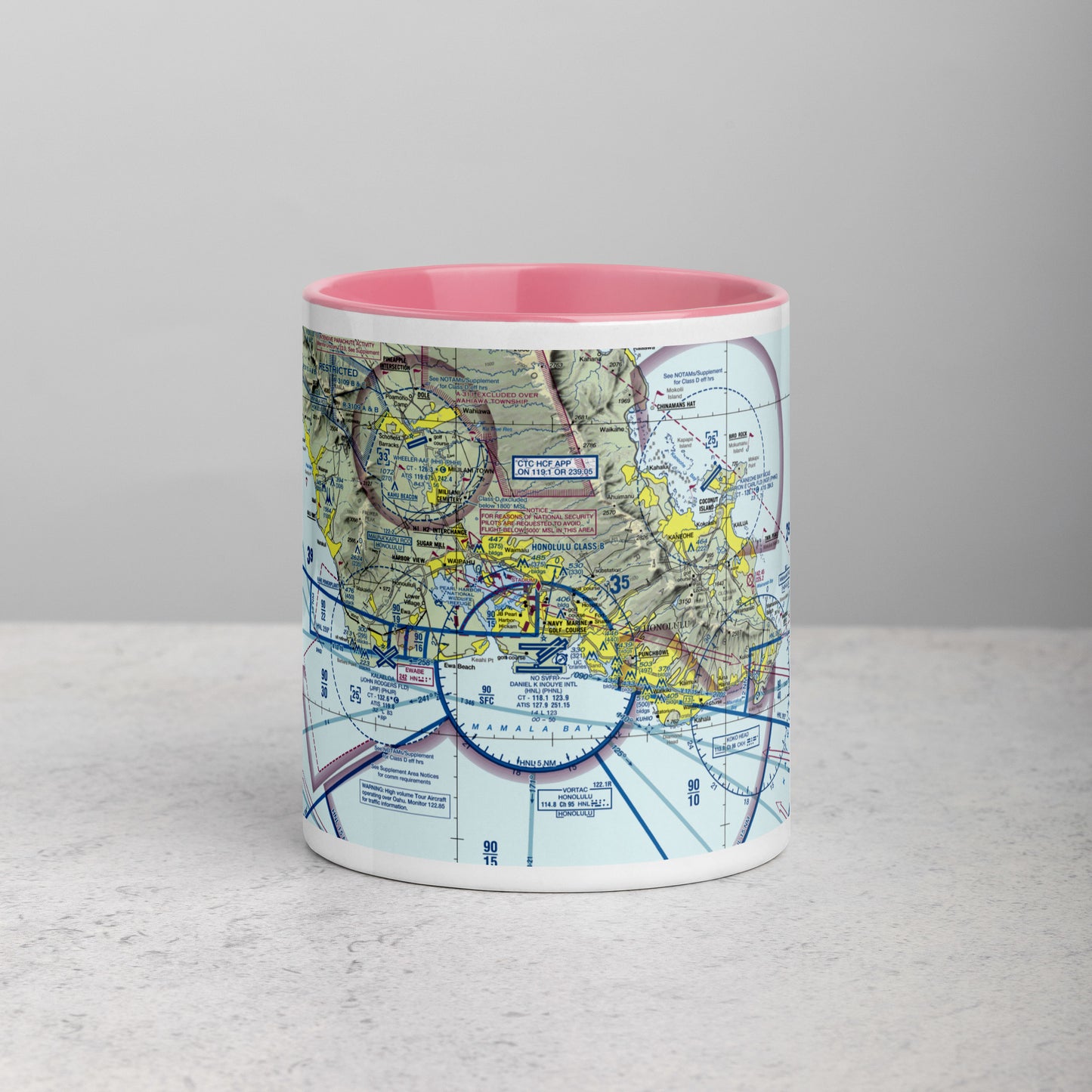 Honolulu Sectional Chart 11 oz. mug with color inside