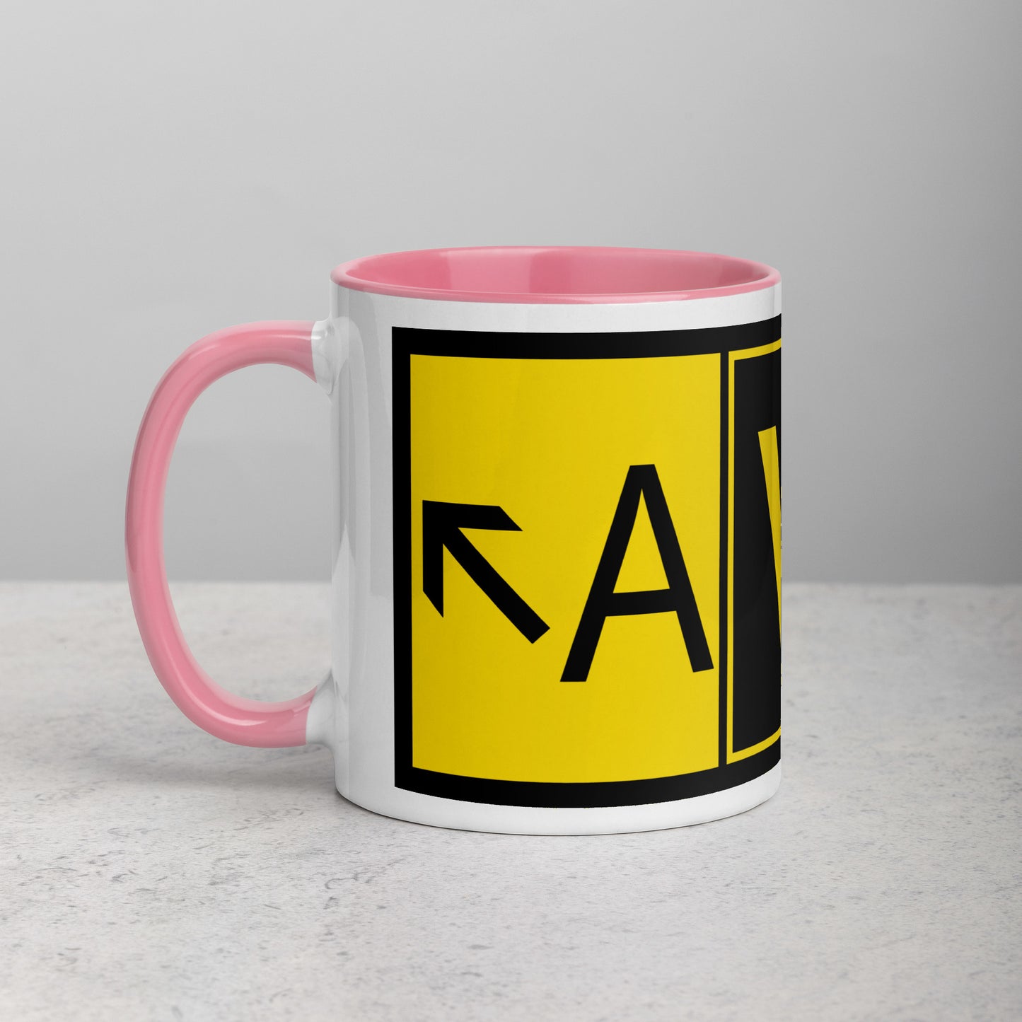 Aviator 11 oz. mug with color inside