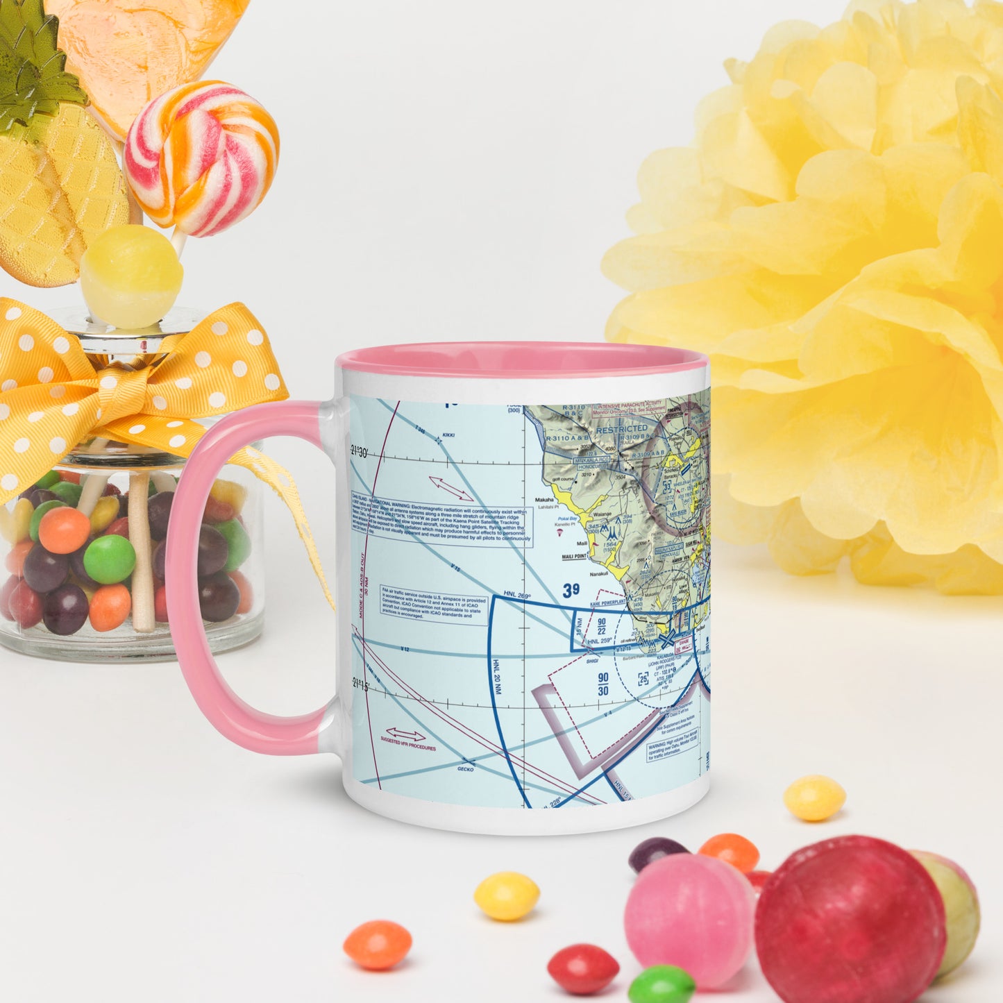 Honolulu Sectional Chart 11 oz. mug with color inside