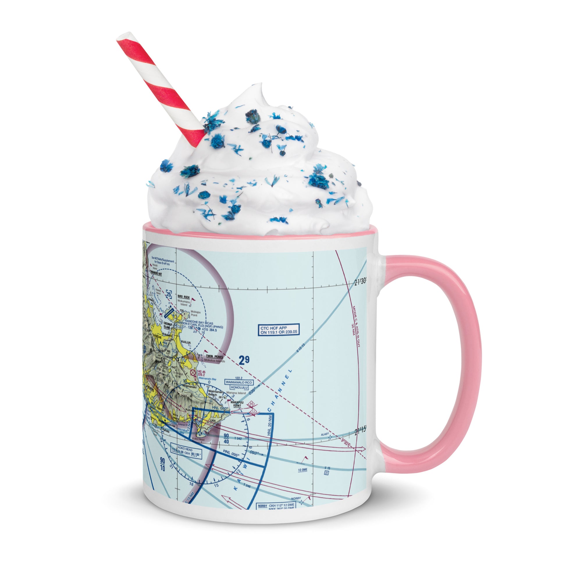 Honolulu Sectional Chart 11 oz. mug with color inside