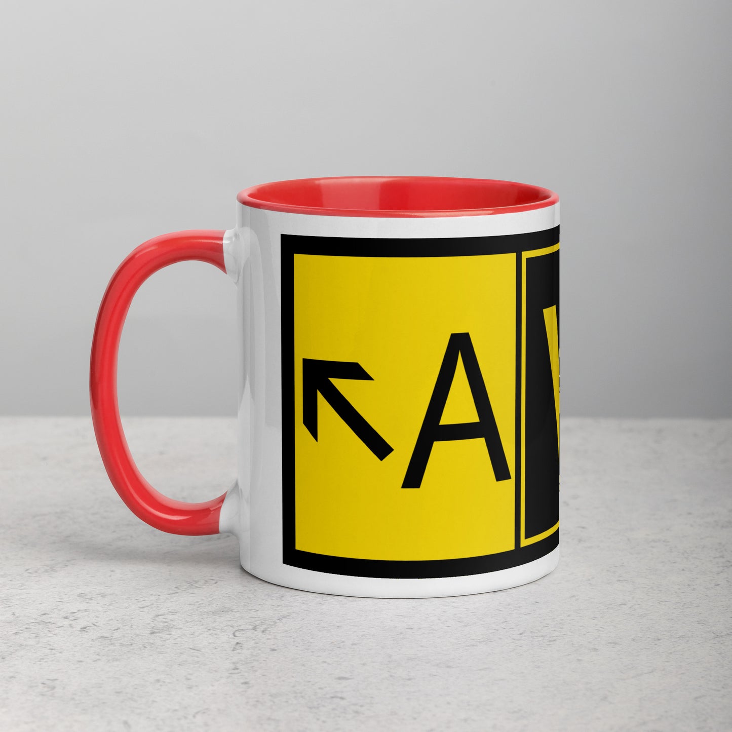 Aviator 11 oz. mug with color inside