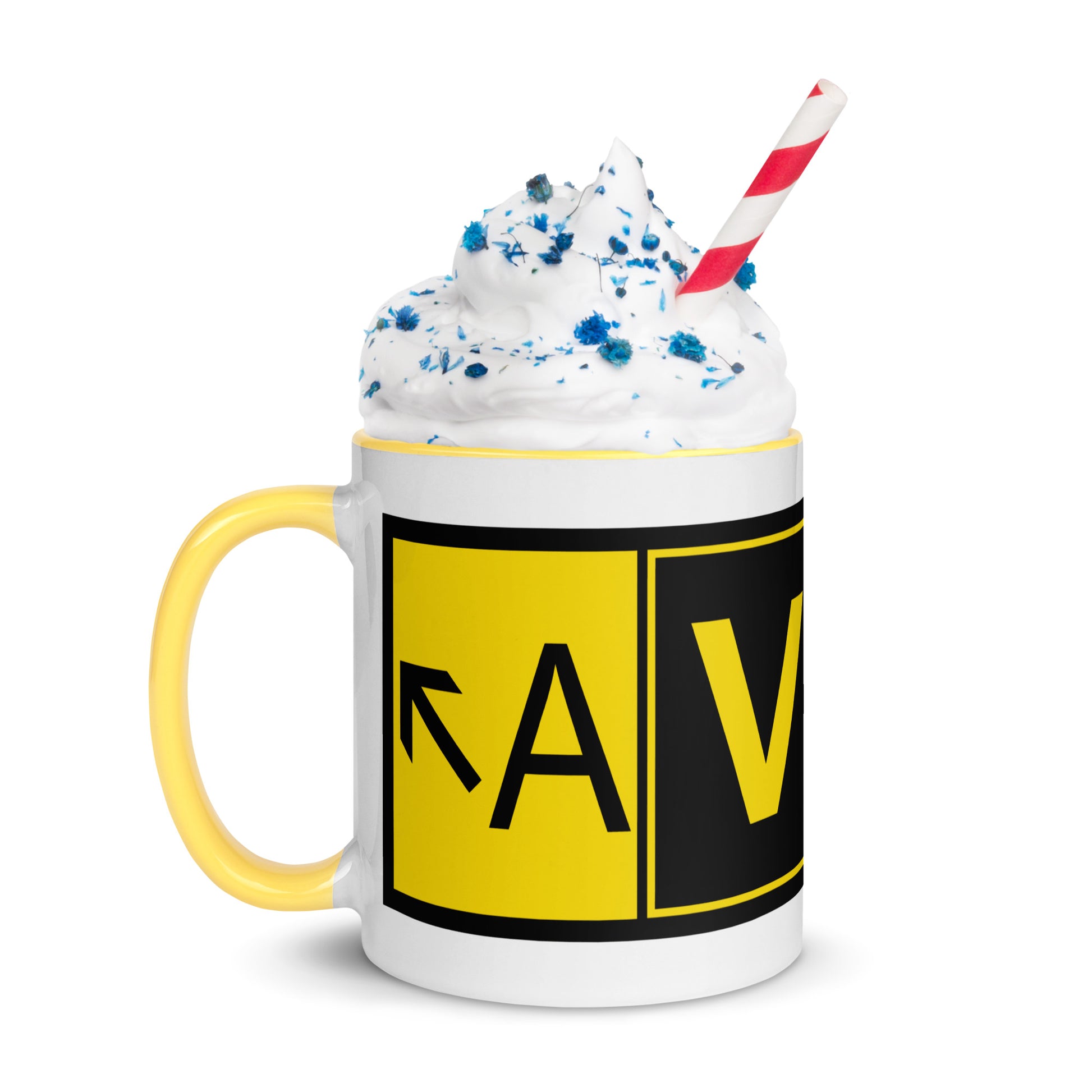 Aviatrix 11 oz. mug with color inside