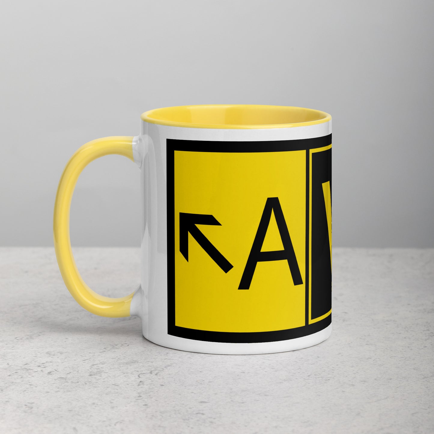 Aviator 11 oz. mug with color inside