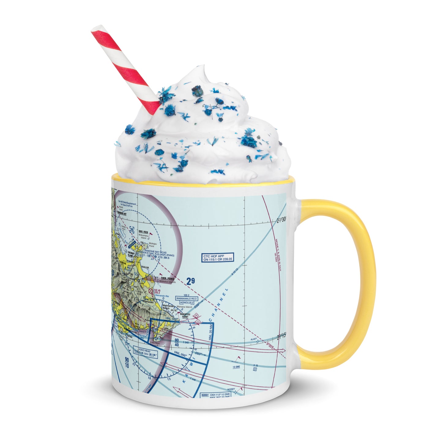 Honolulu Sectional Chart 11 oz. mug with color inside