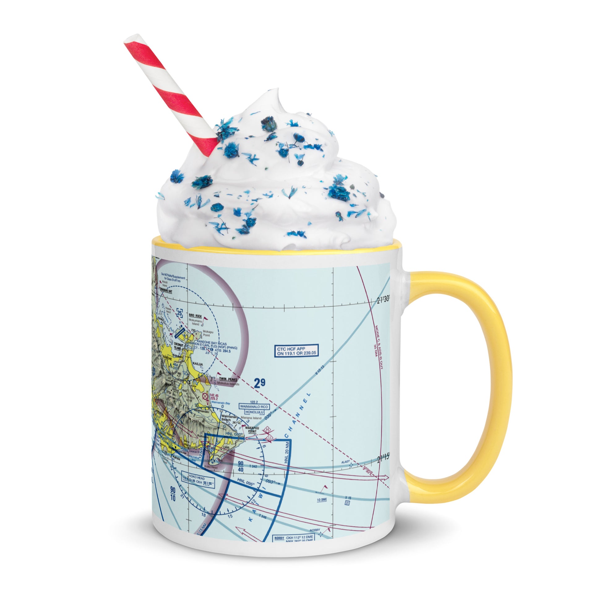 Honolulu Sectional Chart 11 oz. mug with color inside
