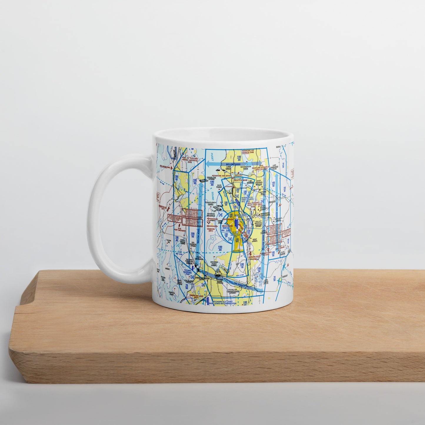 Seattle Flyway Chart 11 oz. mug