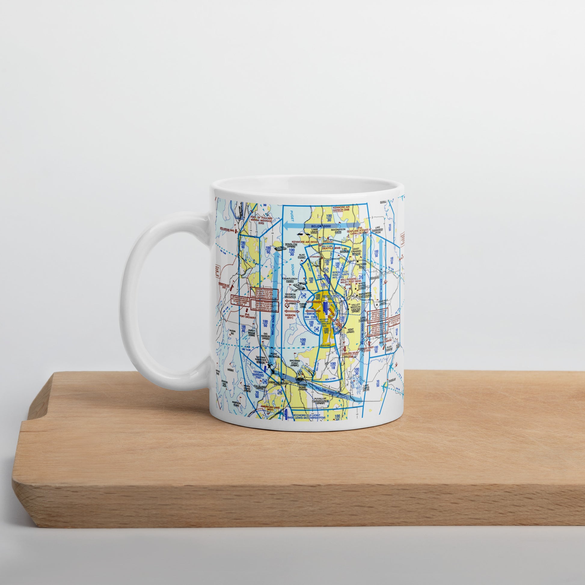 Seattle Flyway Chart 11 oz. mug