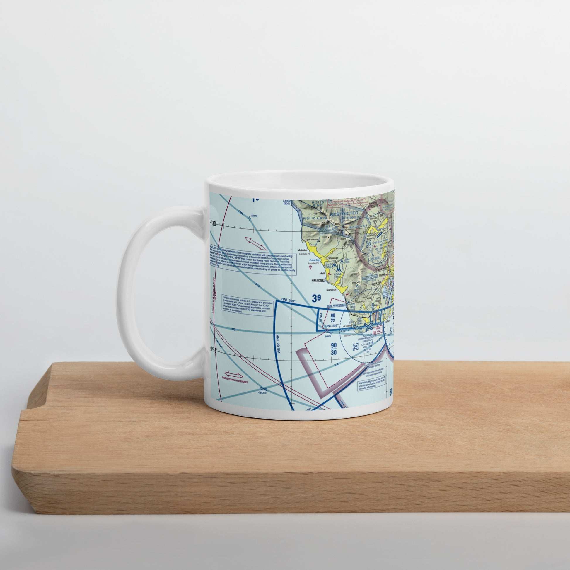Honolulu Sectional Chart 11 oz. mug