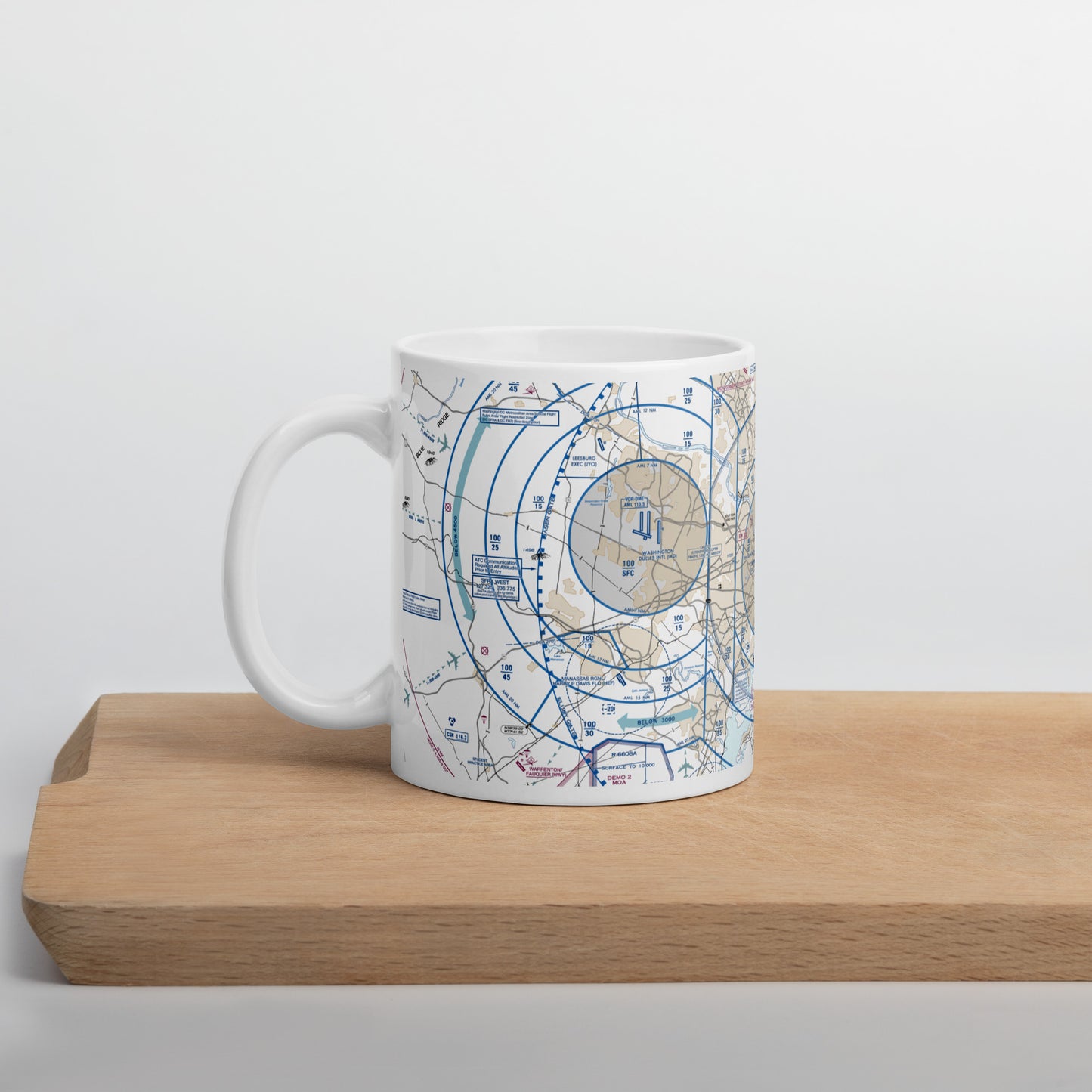 Baltimore-Washington Flyway Chart 11 oz. mug