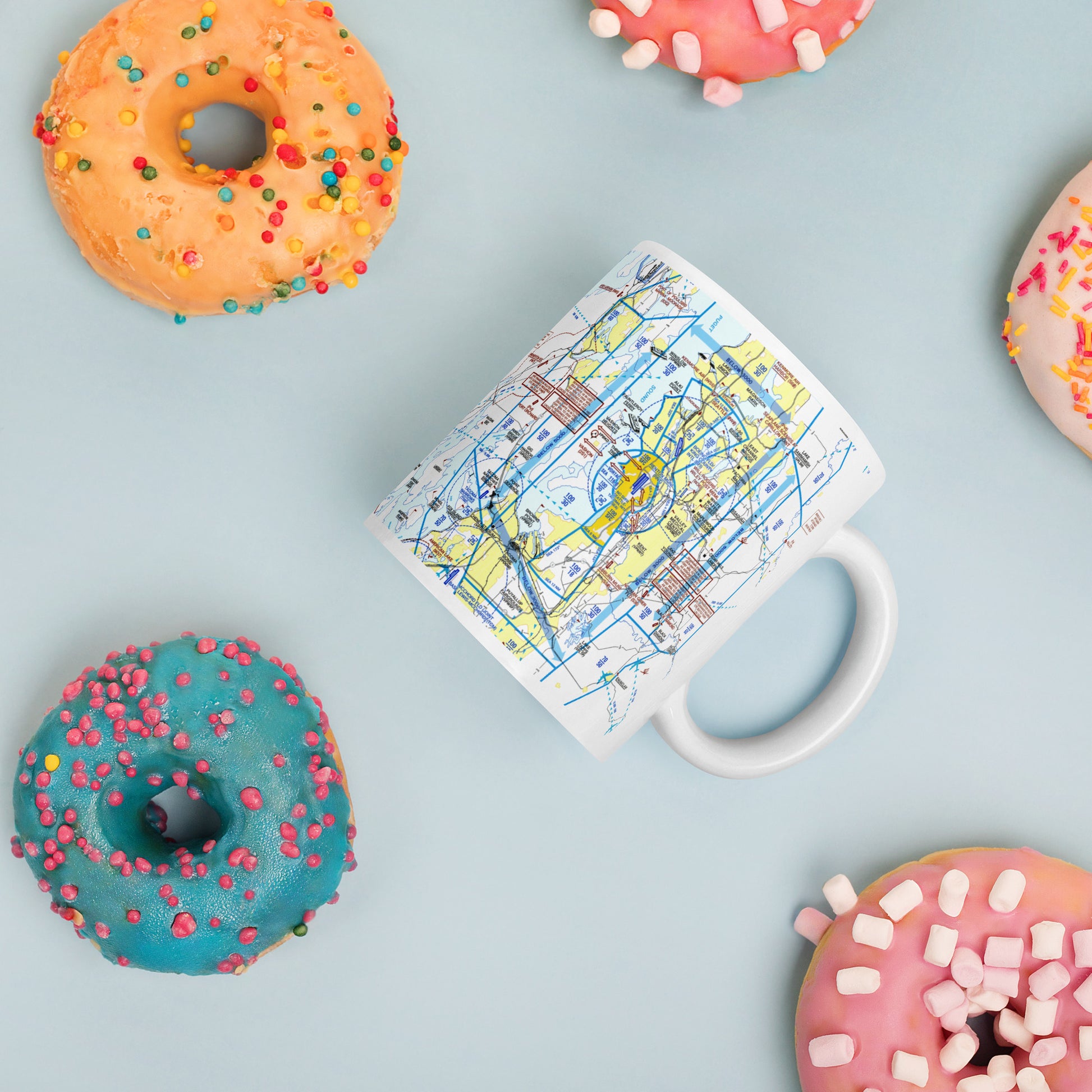 Seattle Flyway Chart 11 oz. mug