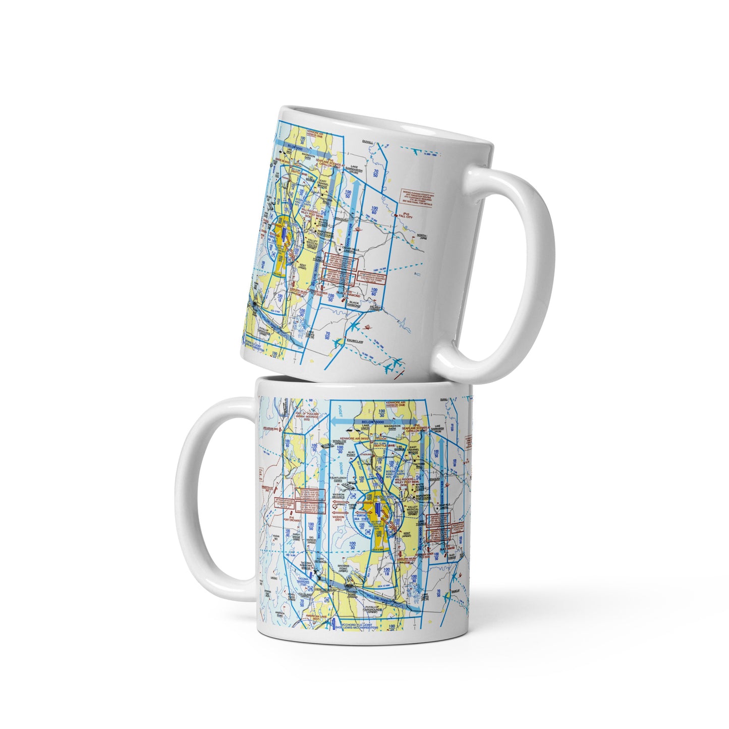 Seattle Flyway Chart 11 oz. mug