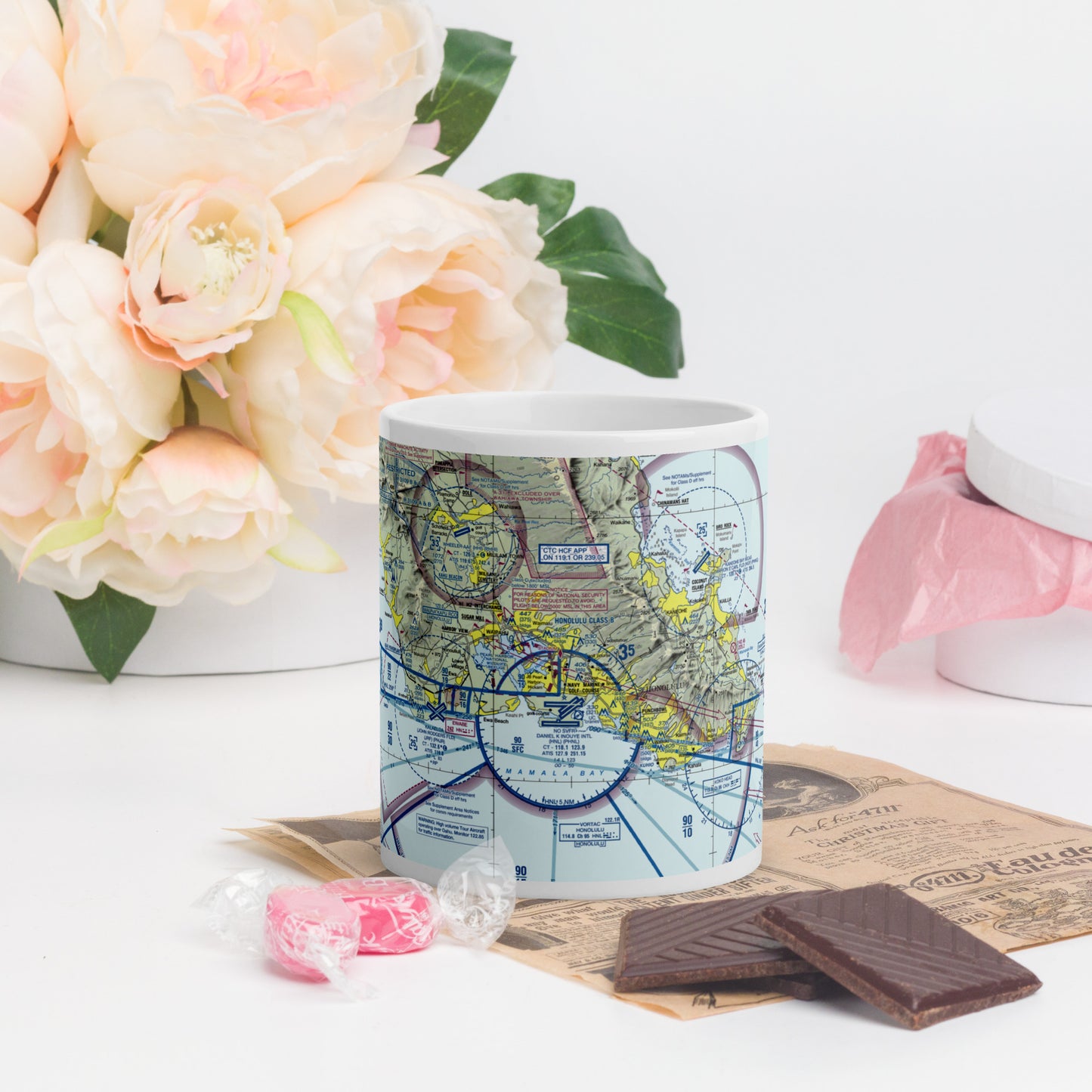 Honolulu Sectional Chart 11 oz. mug