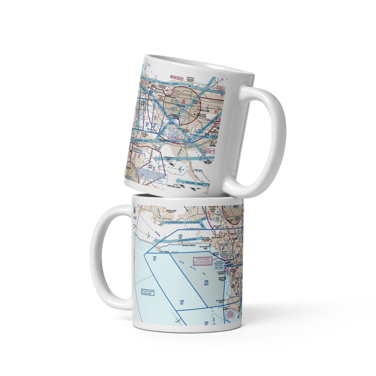 LAX Flyway Chart 11 oz. mug