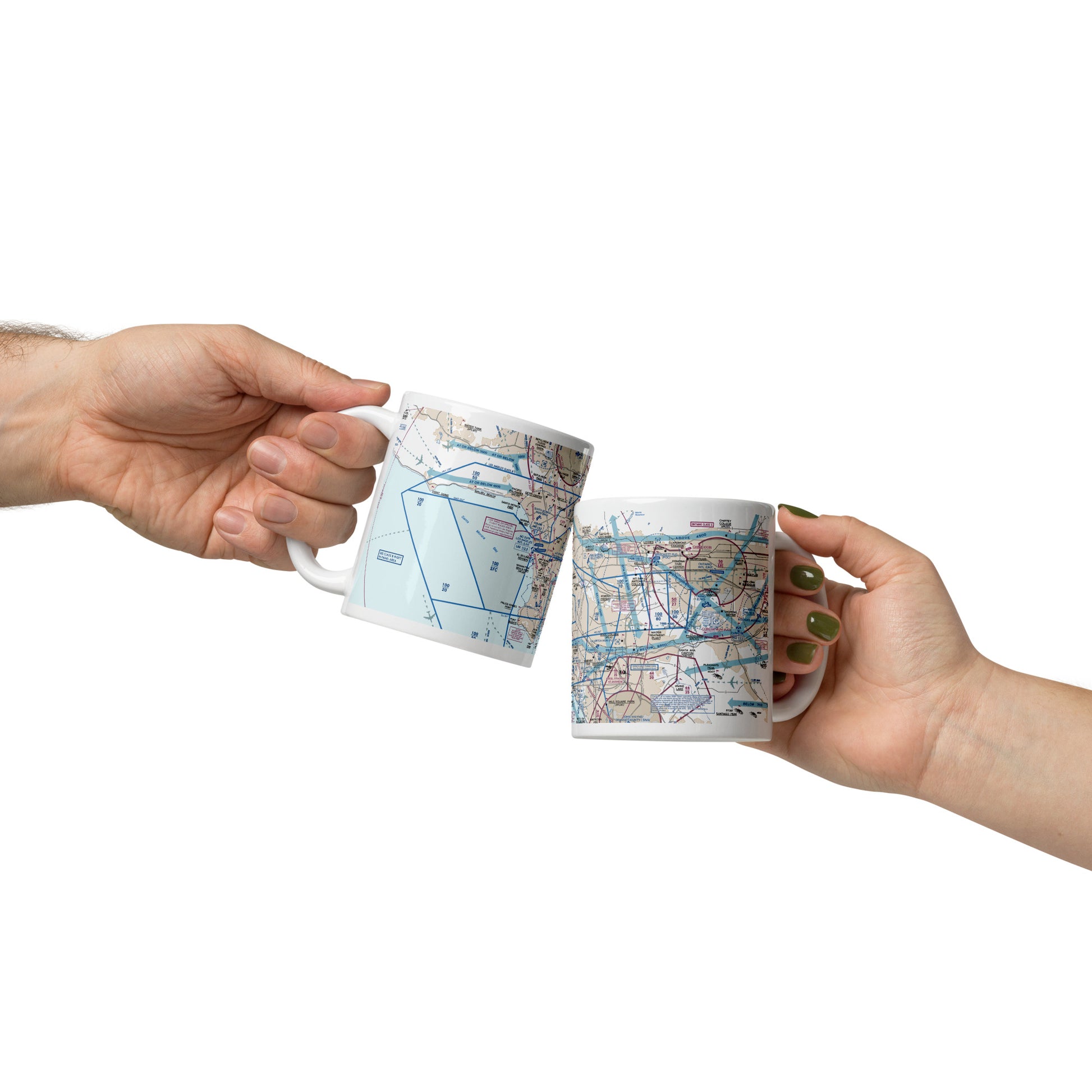 LAX Flyway Chart 11 oz. mug