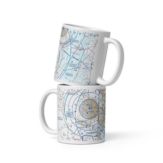 Baltimore-Washington Flyway Chart 11 oz. mug
