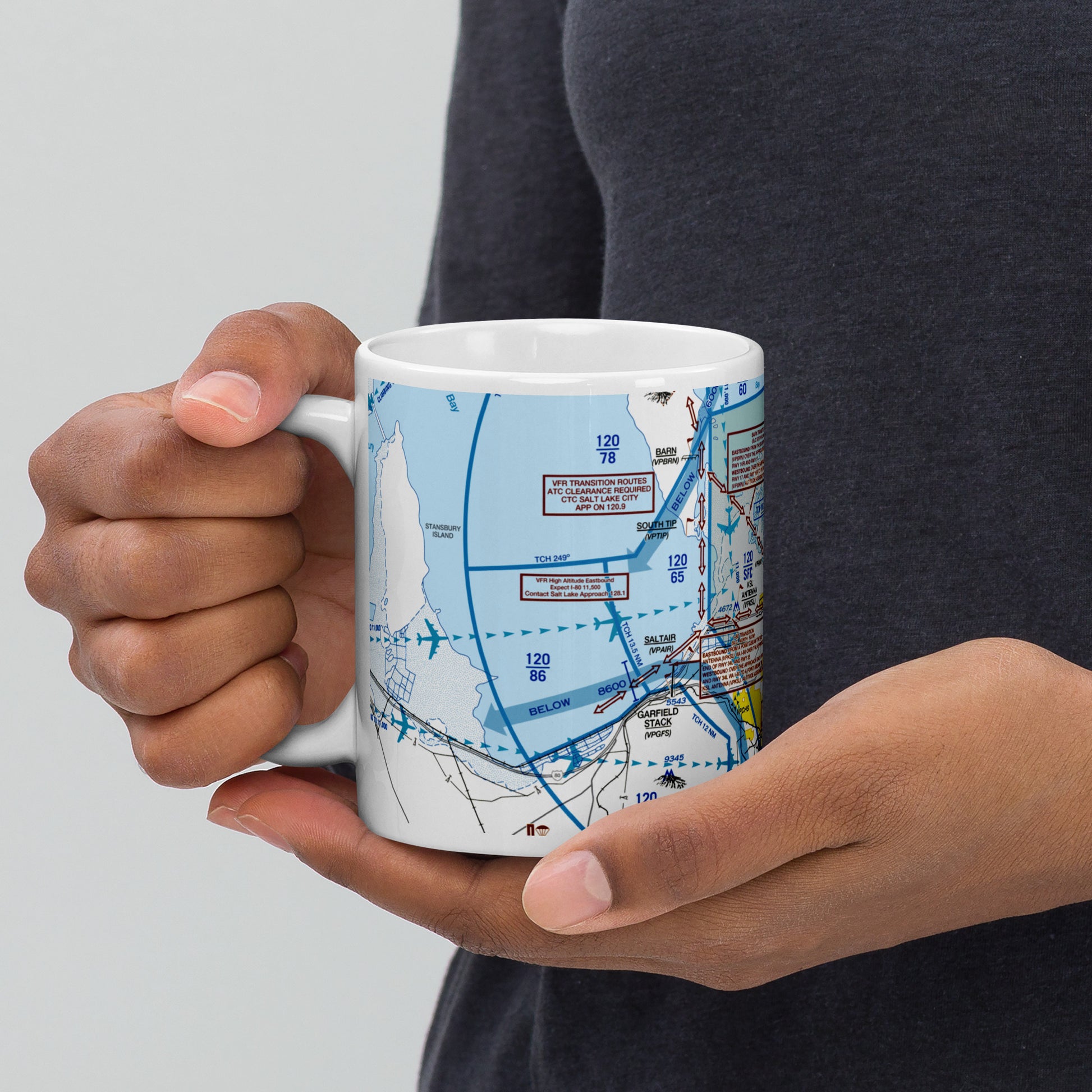 Salt Lake City Flyway Chart mug