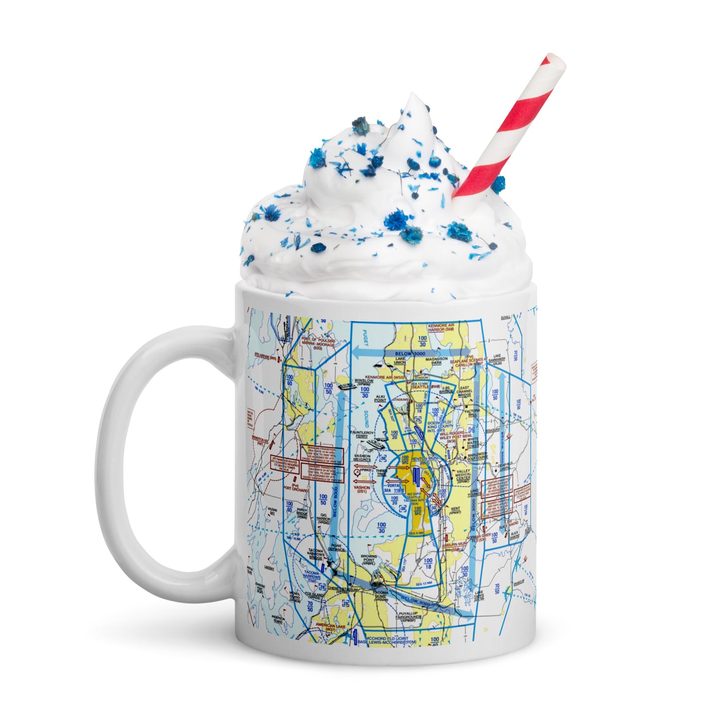 Seattle Flyway Chart 11 oz. mug