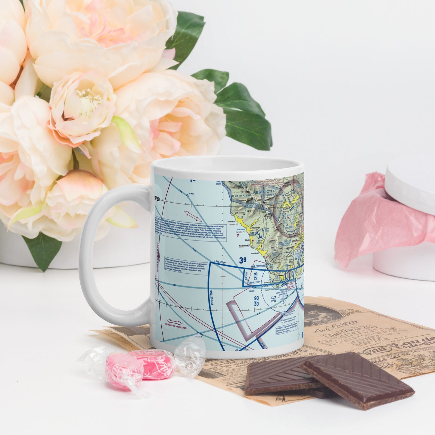 Honolulu Sectional Chart 11 oz. mug