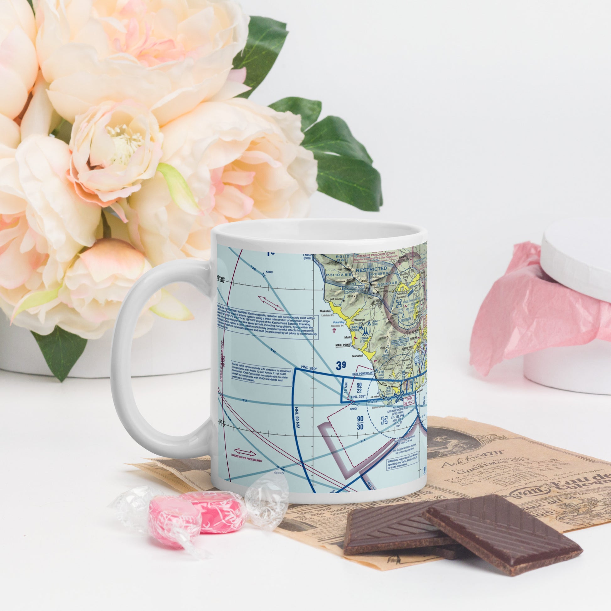 Honolulu Sectional Chart 11 oz. mug