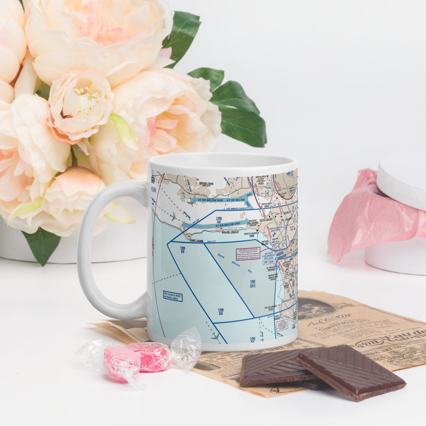 LAX Flyway Chart 11 oz. mug
