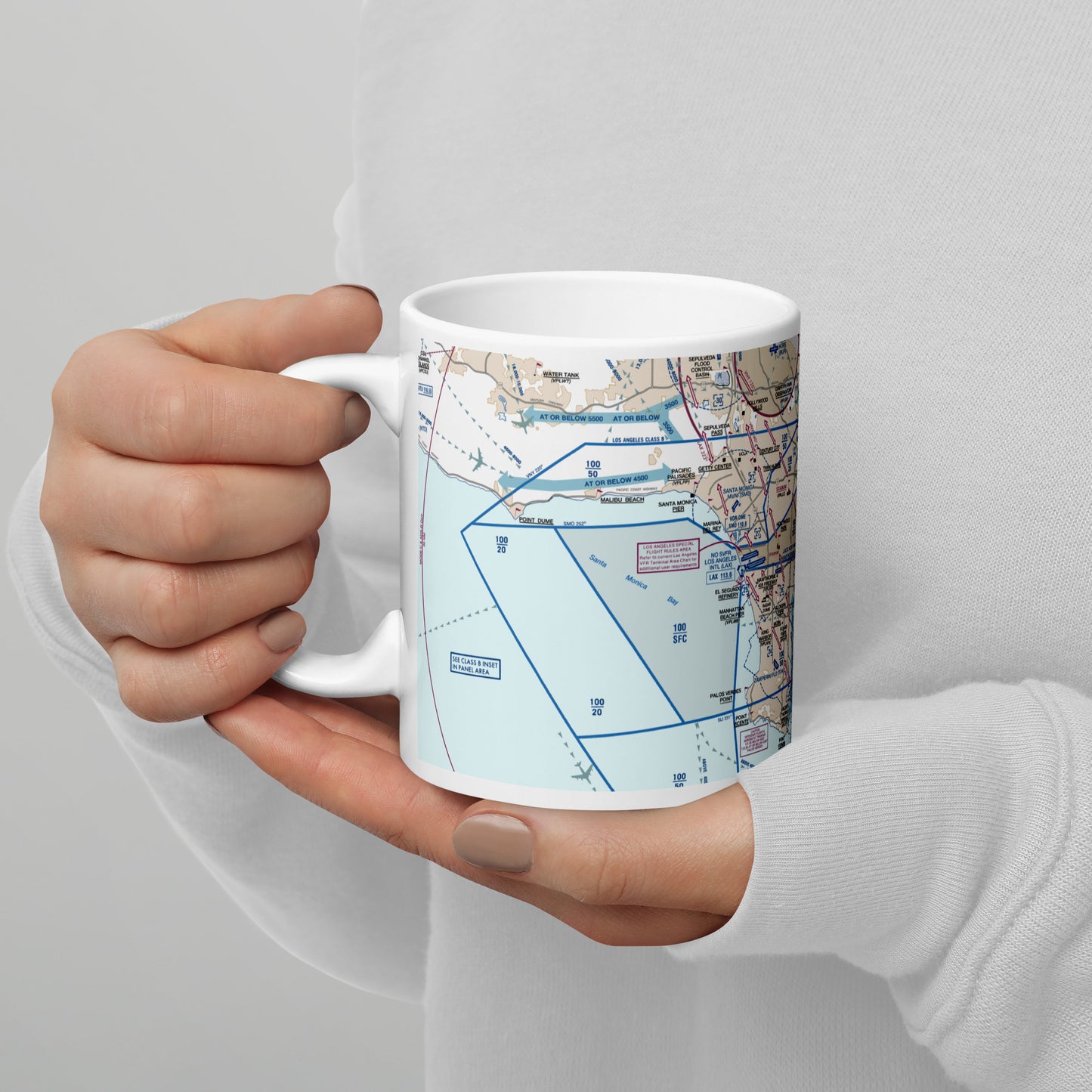 LAX Flyway Chart 11 oz. mug