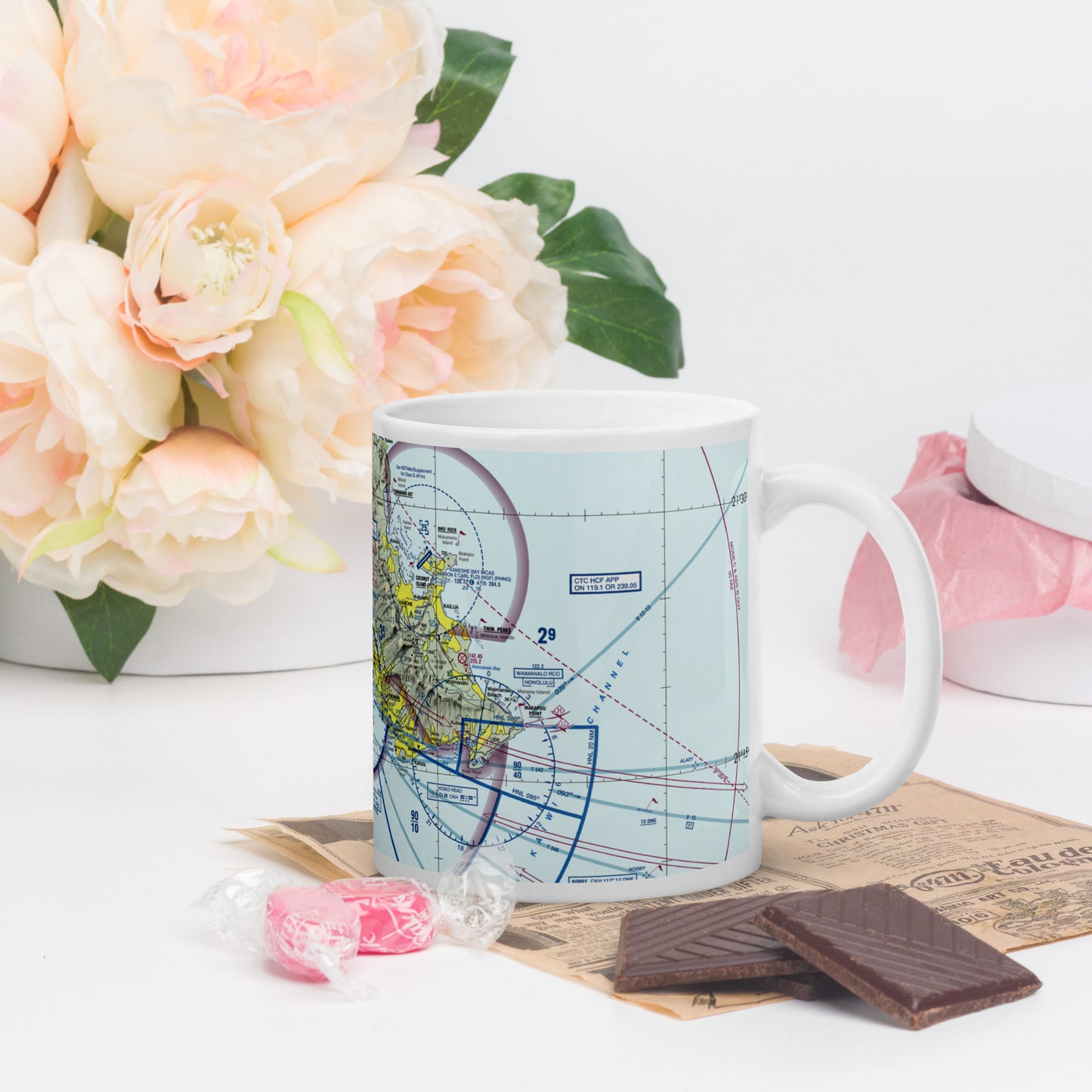 Honolulu Sectional Chart 11 oz. mug