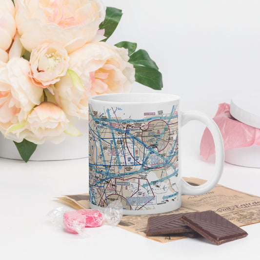 LAX Flyway Chart 11 oz. mug