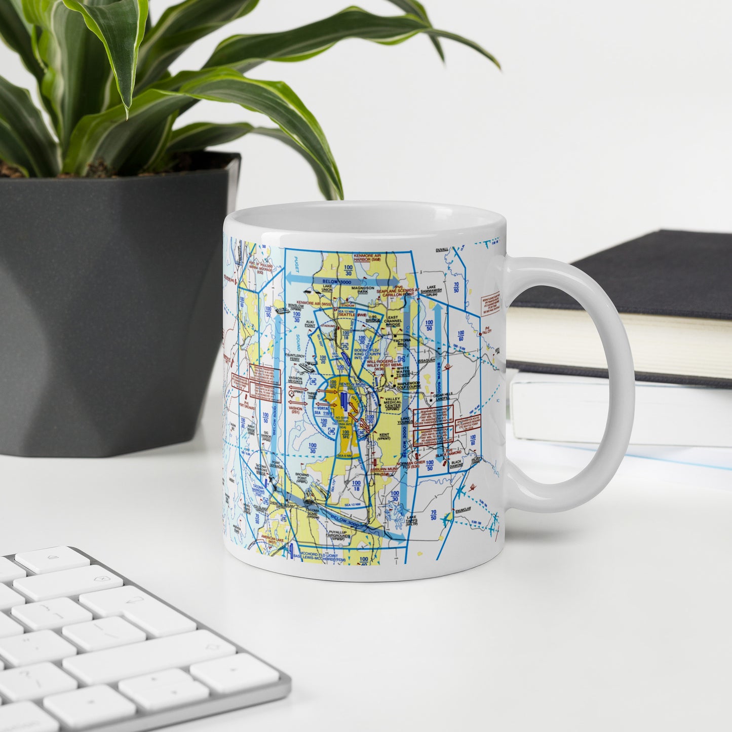Seattle Flyway Chart 11 oz. mug