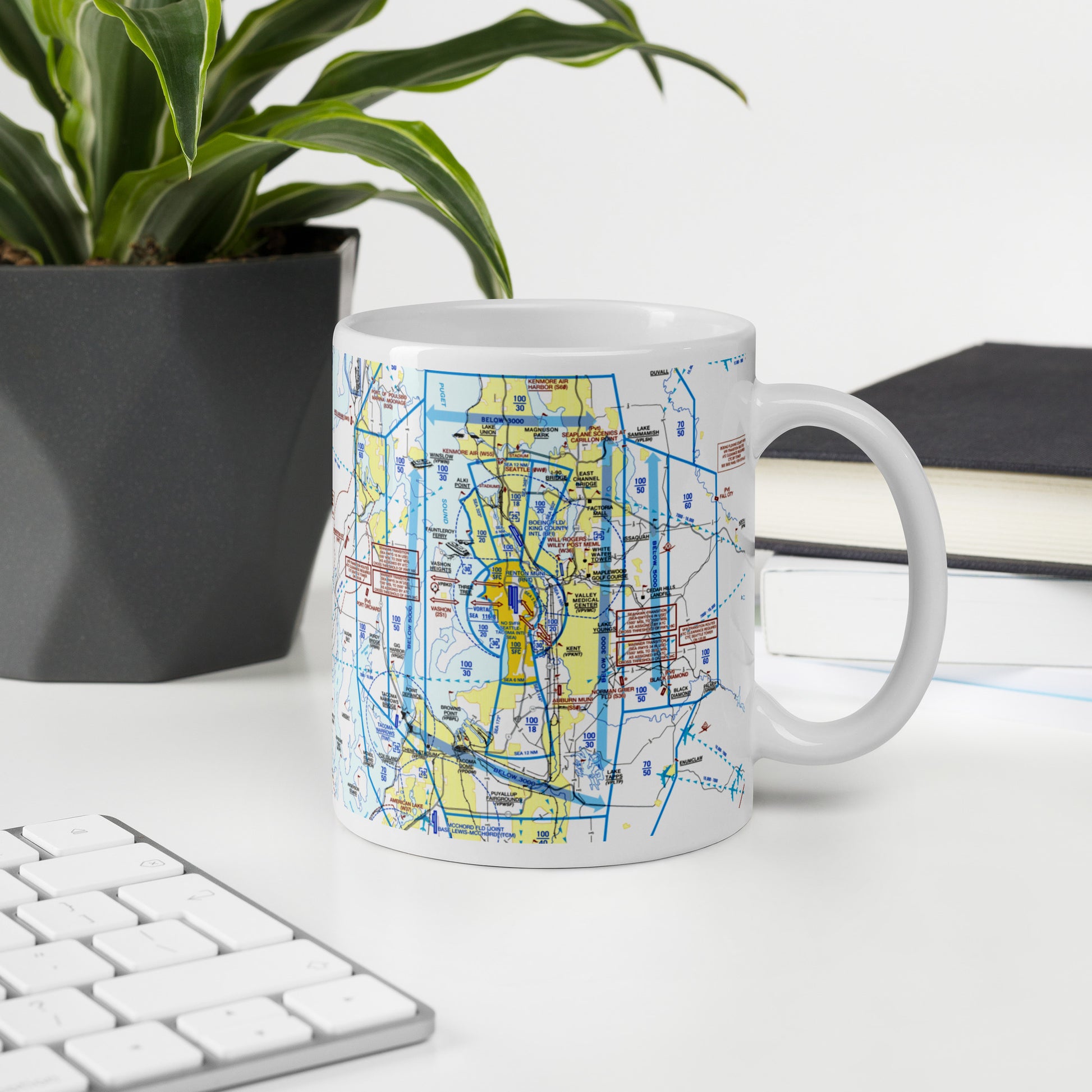Seattle Flyway Chart 11 oz. mug