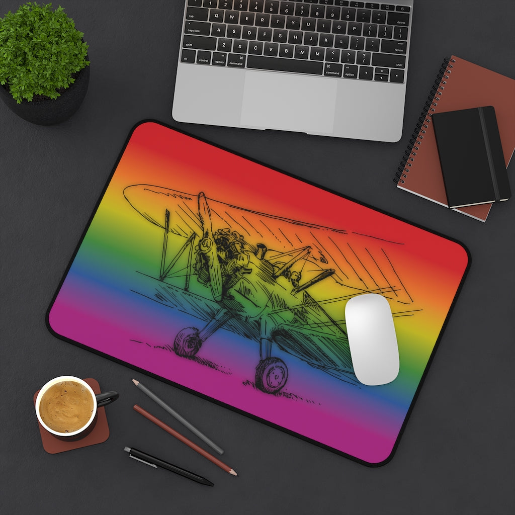 Rainbow Aero 4 desk mat