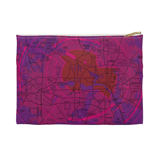 Dallas - Ft. Worth Flyway Chart Accessory Pouch (pink)